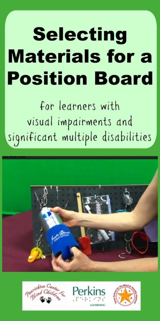 Example of Selecting Materials for a Position Board - Active Learning Space